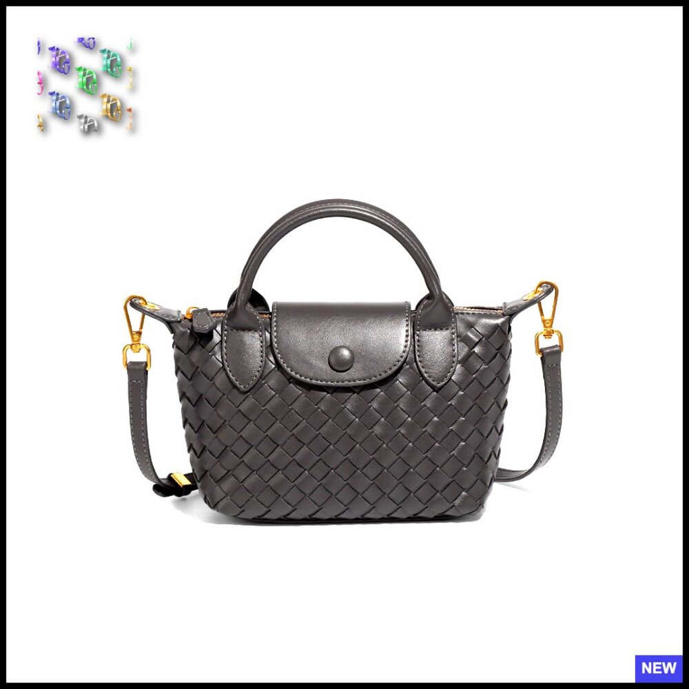 Braided Faux Leather Satchel Hobo Bag Adjustable Strap Versatile Daily Use